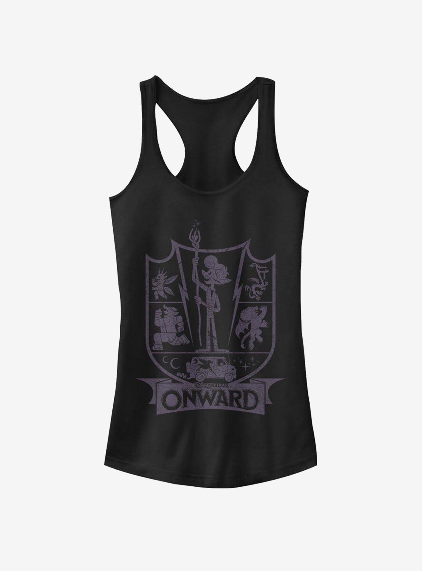 Disney Pixar Onward Char Badge Girls Tank, BLACK, hi-res