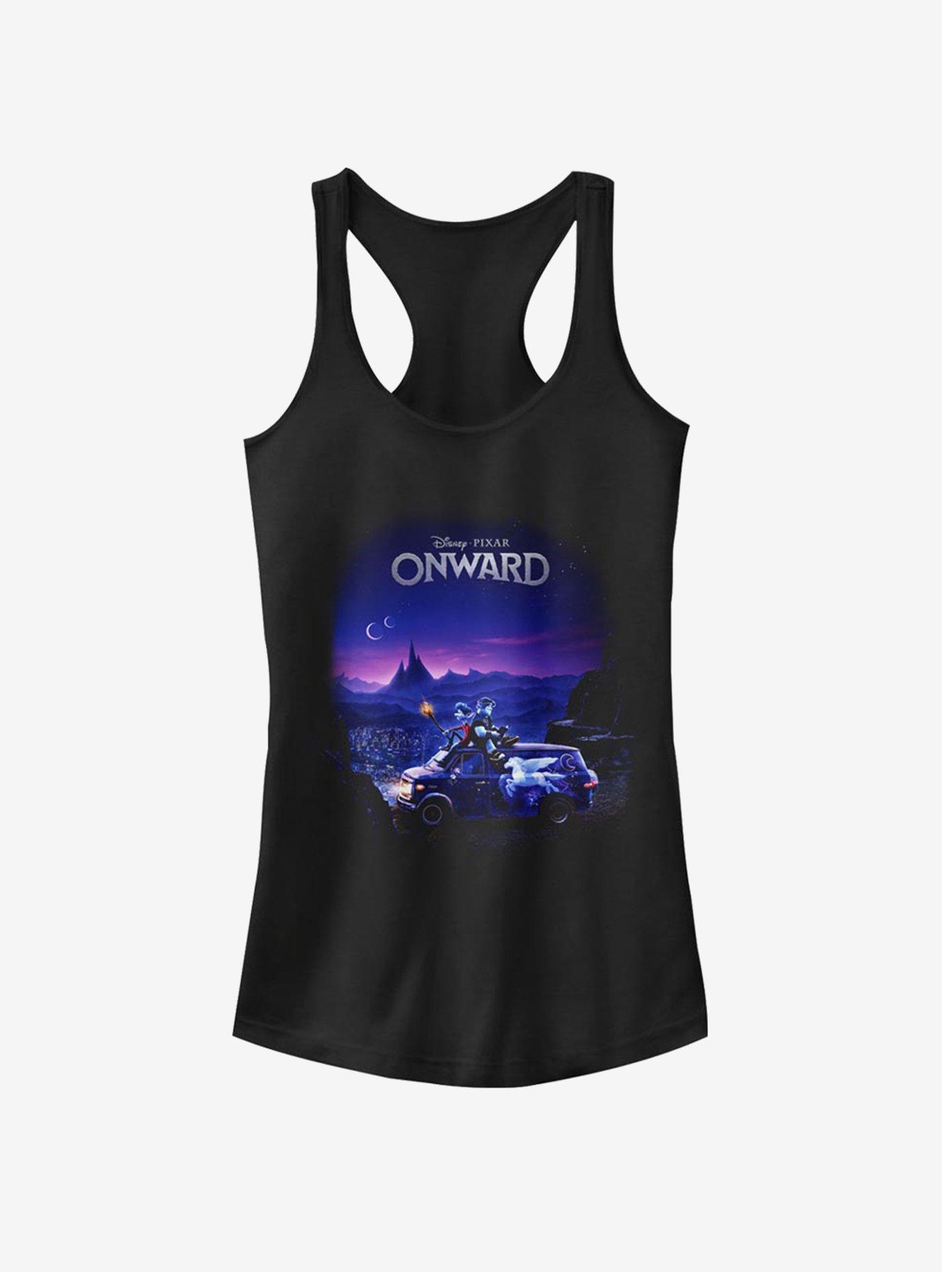 Disney Pixar Onward Poster Knockout Girls Tank, BLACK, hi-res