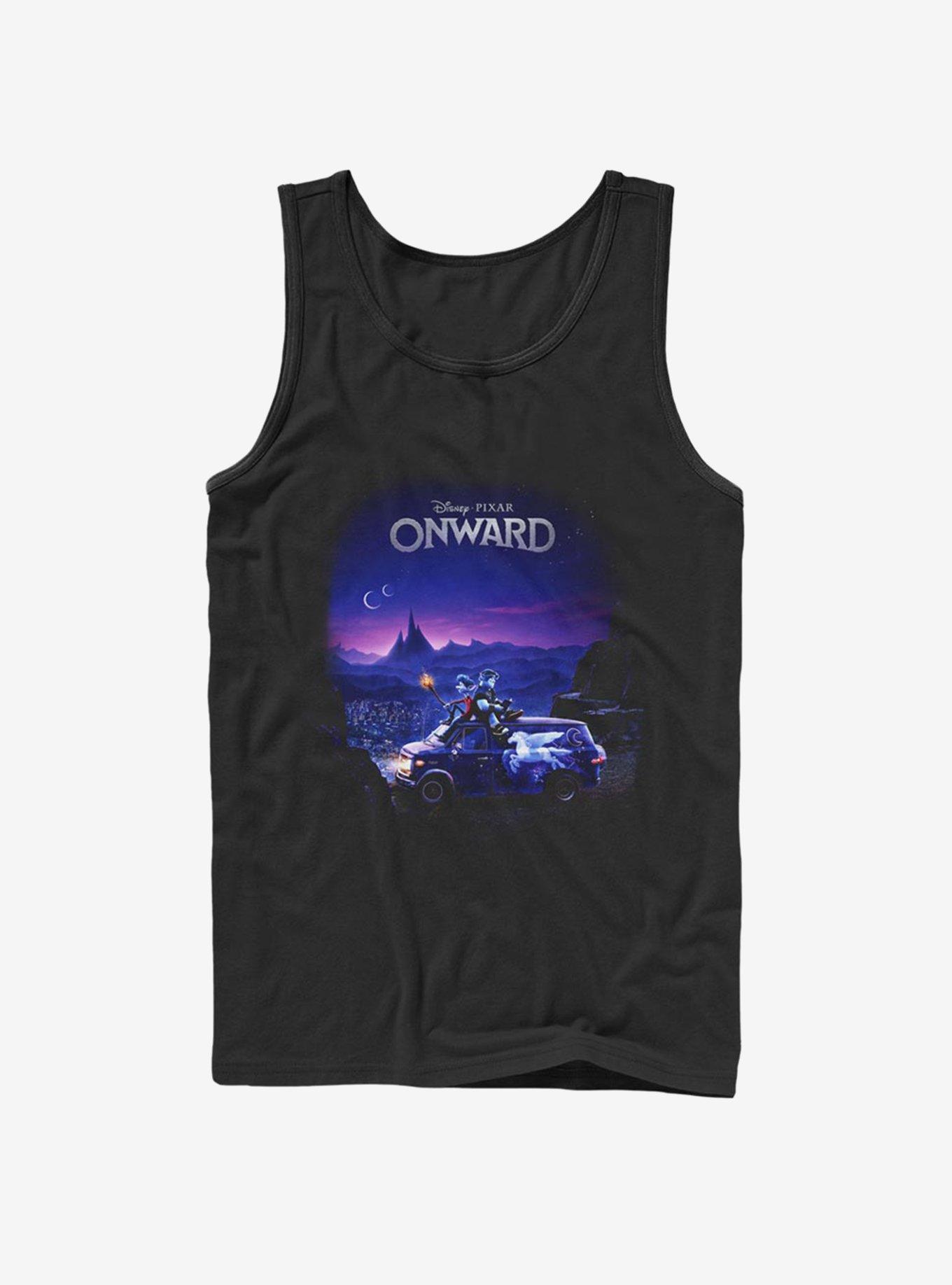 Disney Pixar Onward Poster Knockout Tank, BLACK, hi-res