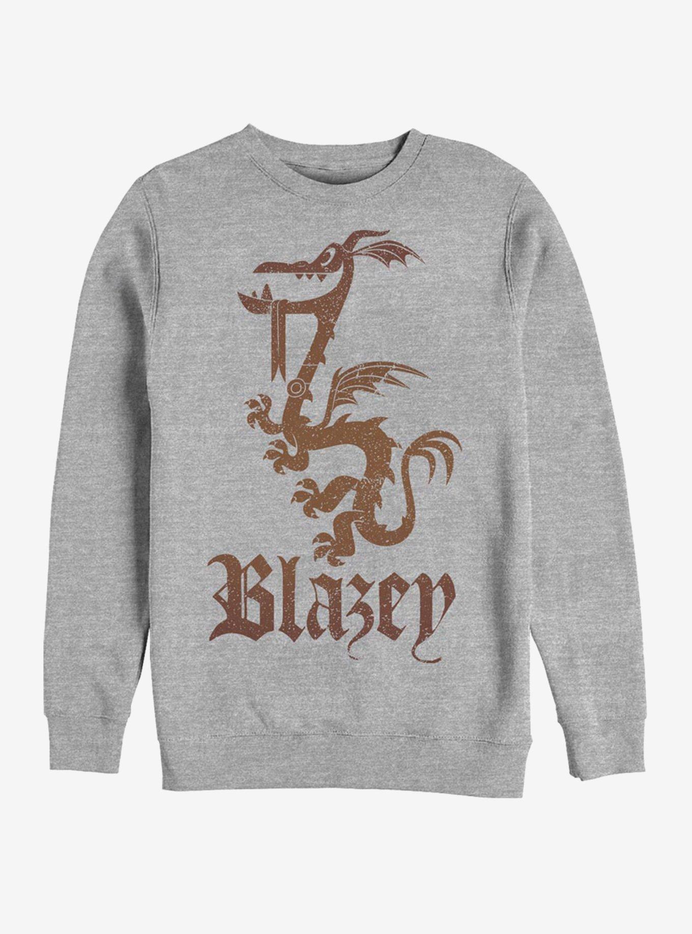 Disney Pixar Onward Blazey Crest Crew Sweatshirt, ATH HTR, hi-res