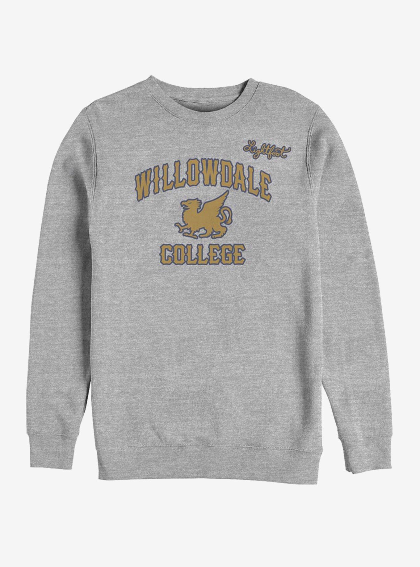 Disney Pixar Onward Willowdale College Crew Sweatshirt, , hi-res