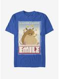 Disney Pixar Ratatouille Eating Machine Emile Poster T-Shirt, ROYAL, hi-res