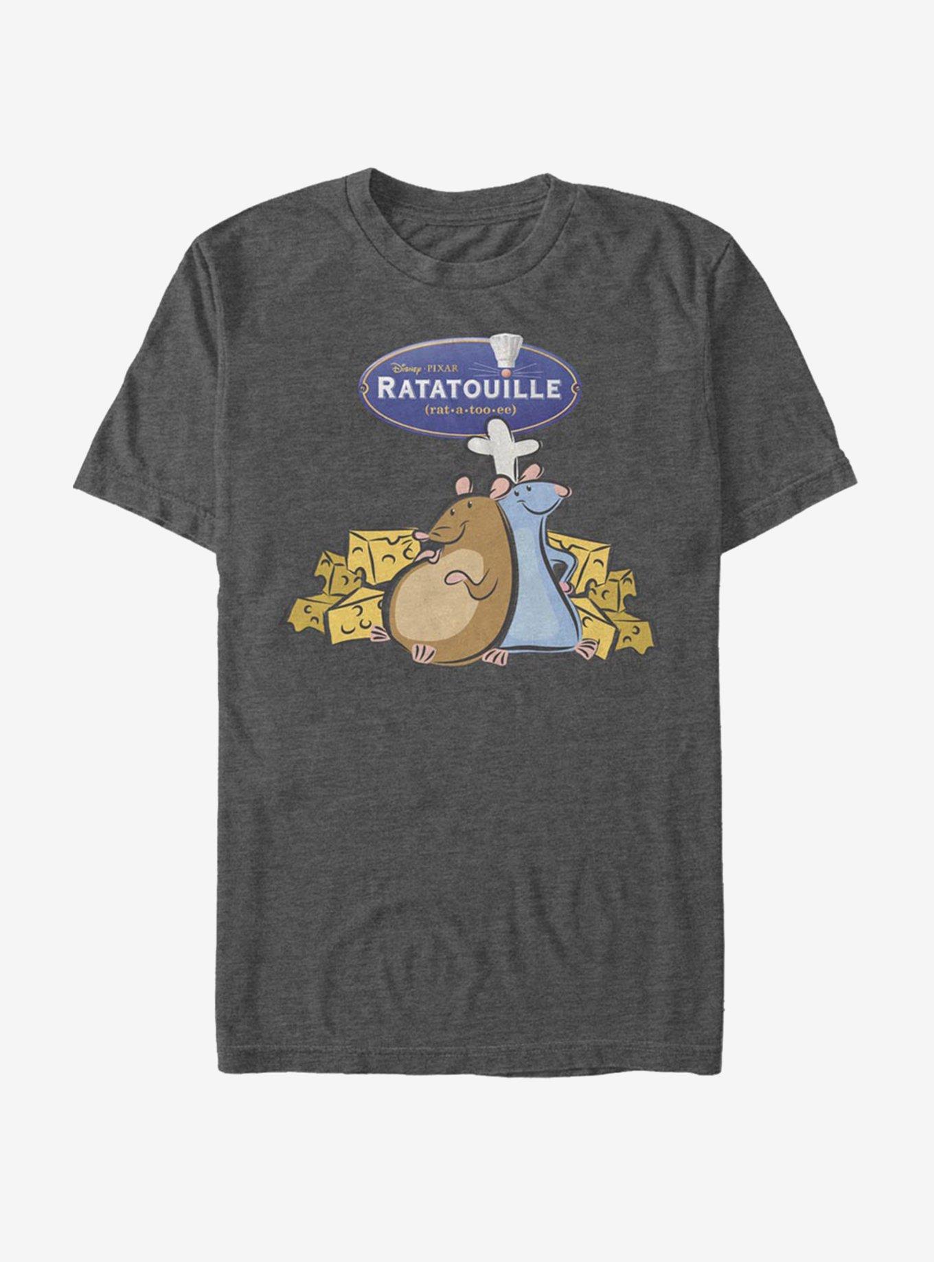 Disney Pixar Ratatouille Emile Remy Cheese T-Shirt, CHAR HTR, hi-res
