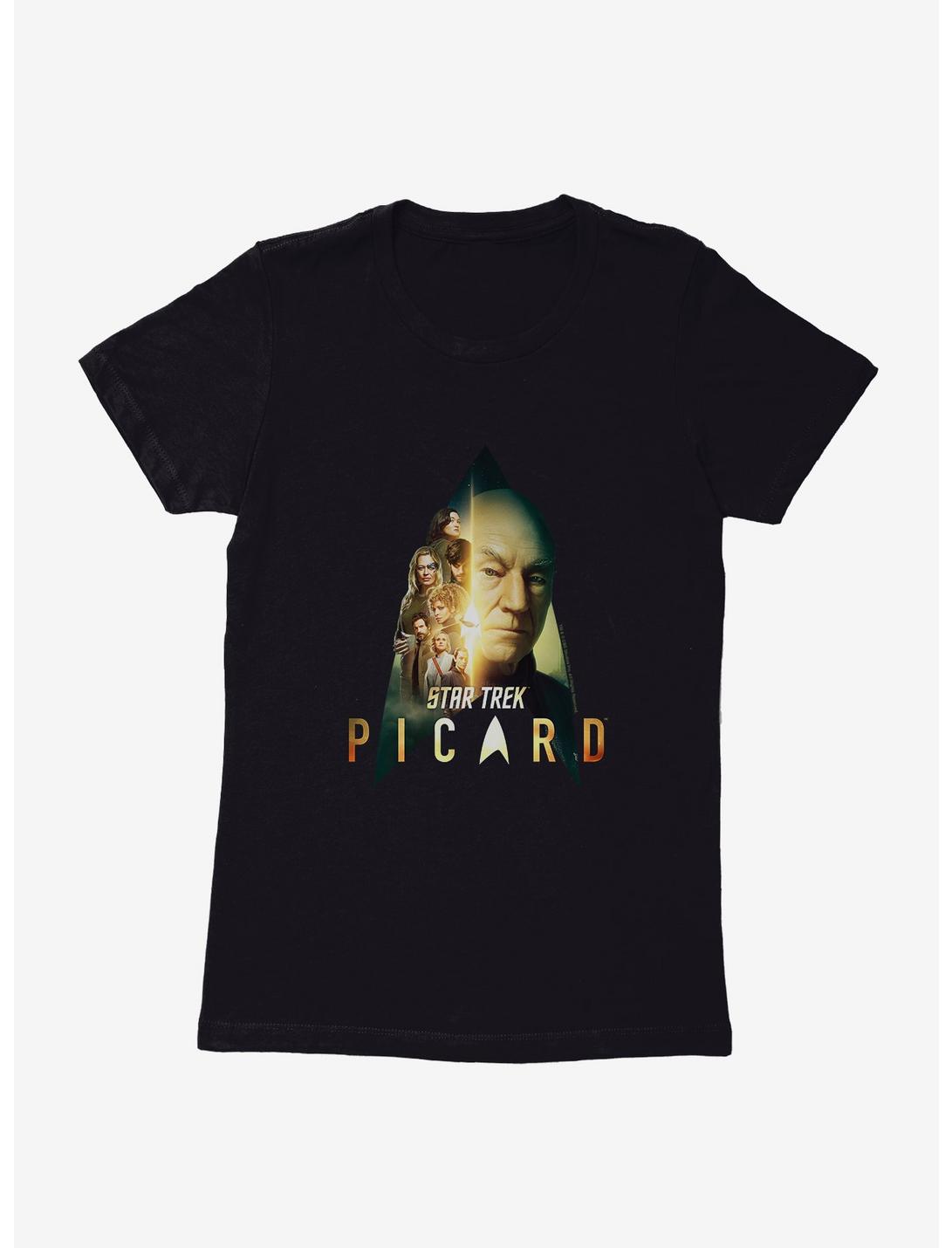 Star Trek Picard Poster Art Womens T-Shirt, BLACK, hi-res