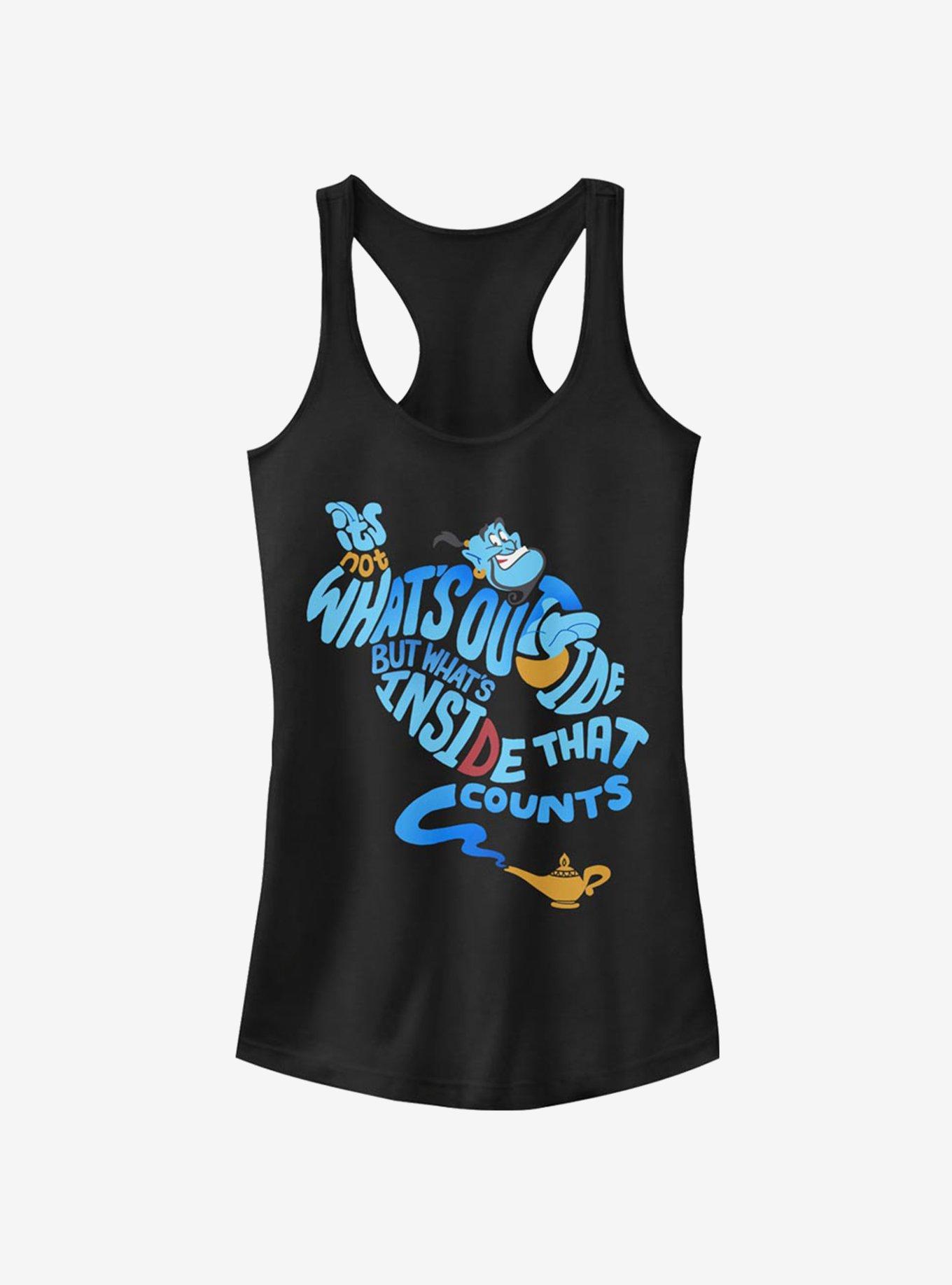 Disney Aladdin Quote Genie Bottle Girls Tank, BLACK, hi-res