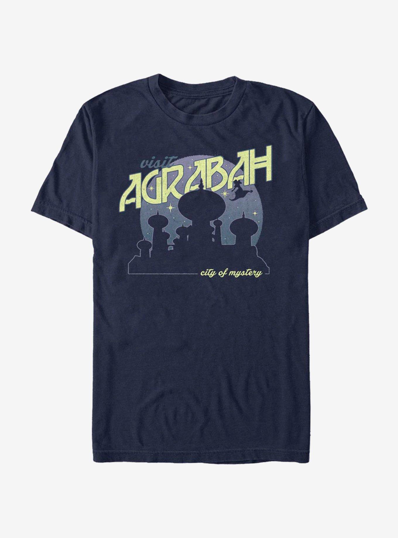 Disney Aladdin Agrabah Postcard T-Shirt, NAVY, hi-res