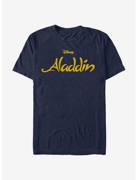 Disney Aladdin Simple Aladdin Logo T-Shirt, NAVY, hi-res