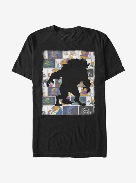 Disney Beauty And The Beast Colorful Beast In A Box T-shirt - Black 