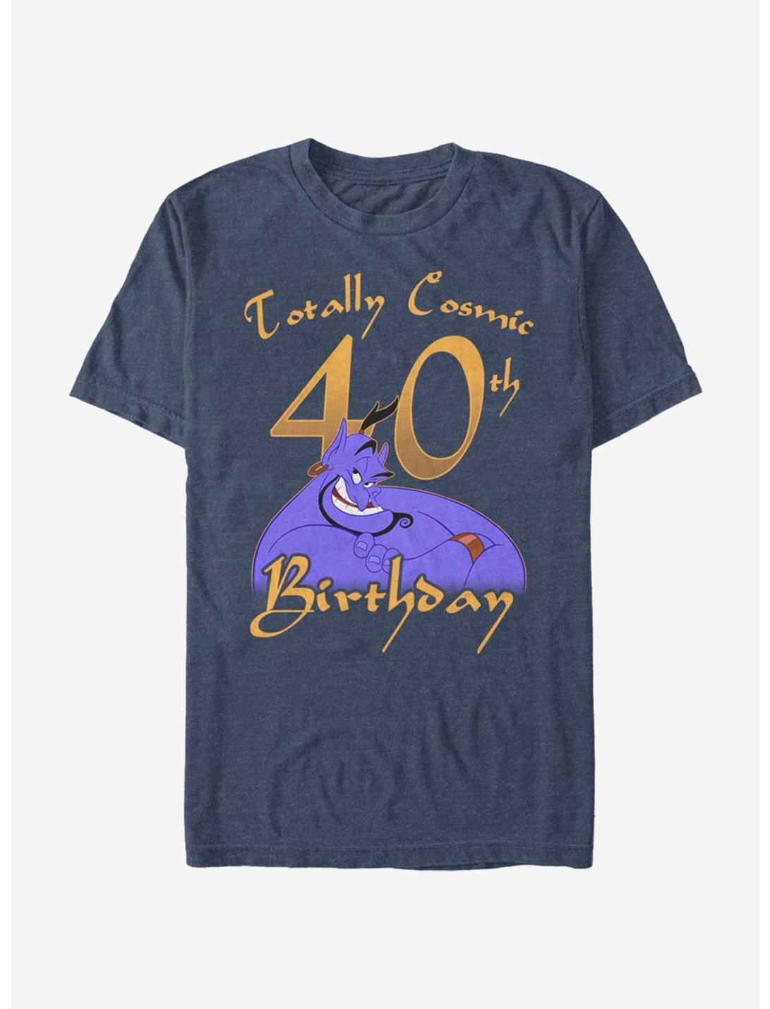 Disney Aladdin Genie 40th Birthday T-Shirt, NAVY HTR, hi-res