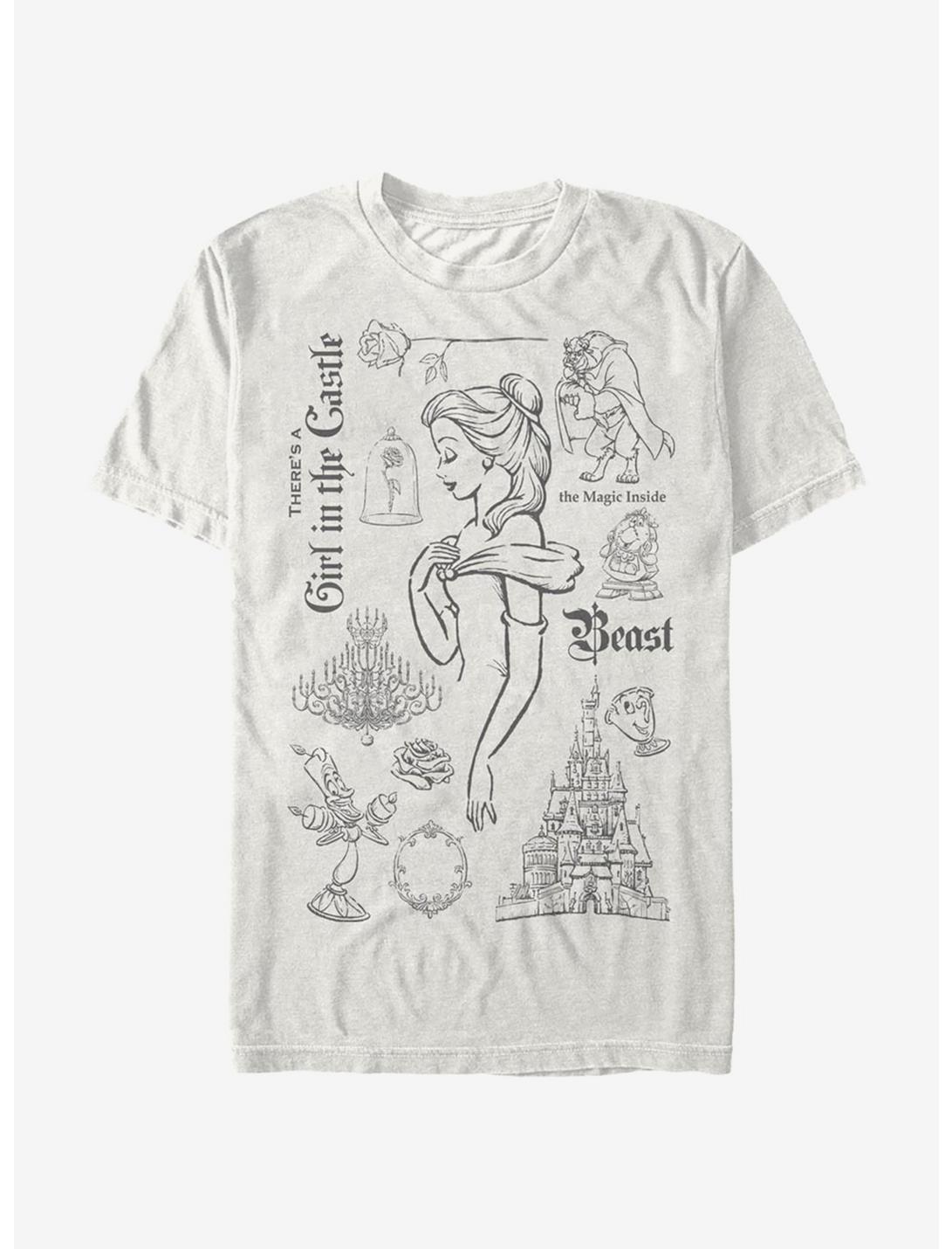 Disney Beauty and The Beast Beast In The Castle T-Shirt, NATURAL, hi-res