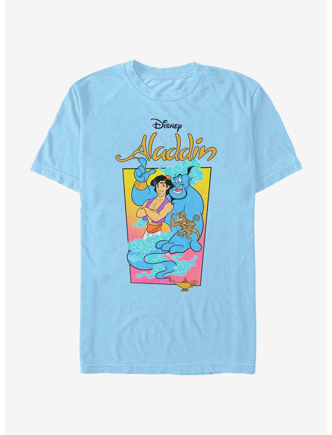 Disney Aladdin Neon Vapor T-Shirt, LT BLUE, hi-res