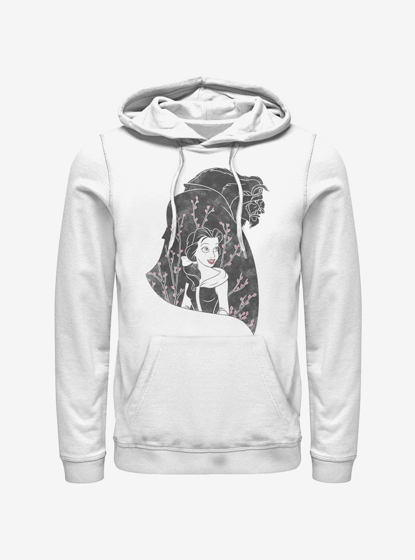 Disney Beauty and The Beast In My Heart Hoodie - WHITE | Hot Topic