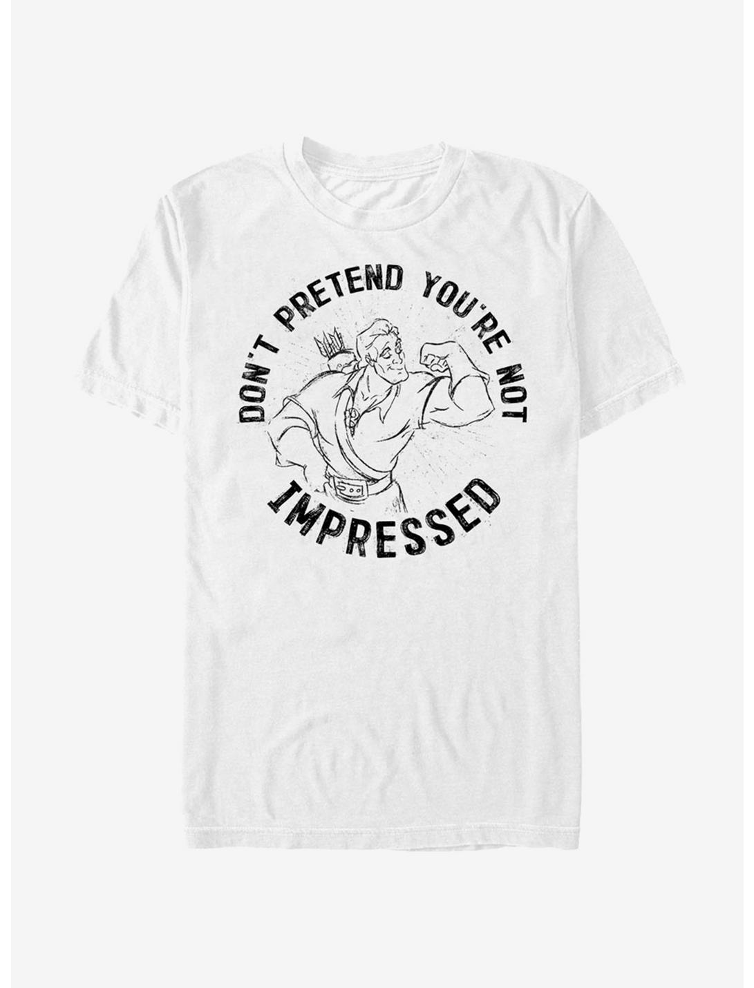 Disney Beauty and The Beast Not Impressed Gaston T-Shirt, WHITE, hi-res