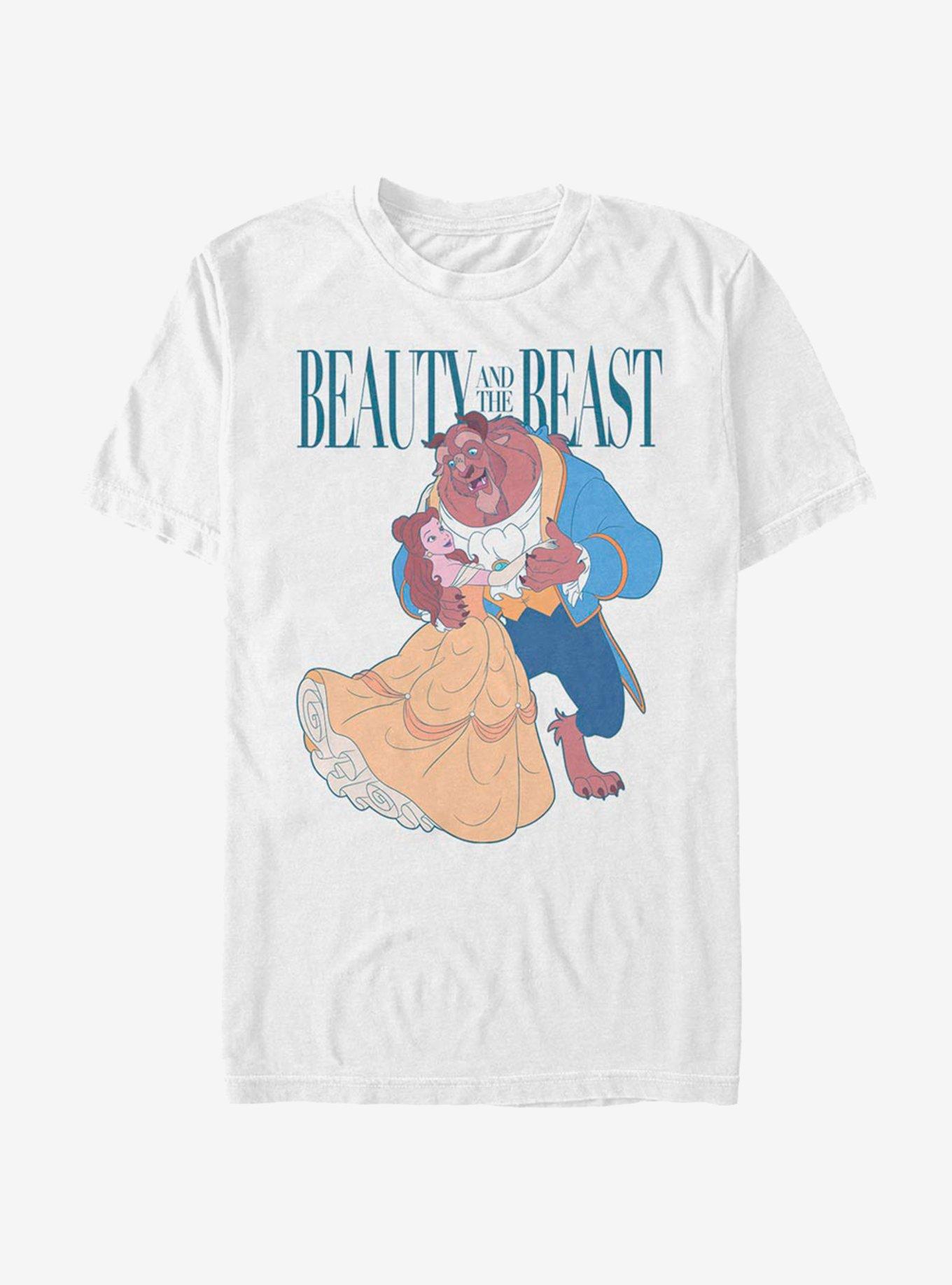 Disney Beauty and The Beast Vintage Beauty T Shirt WHITE Hot Topic