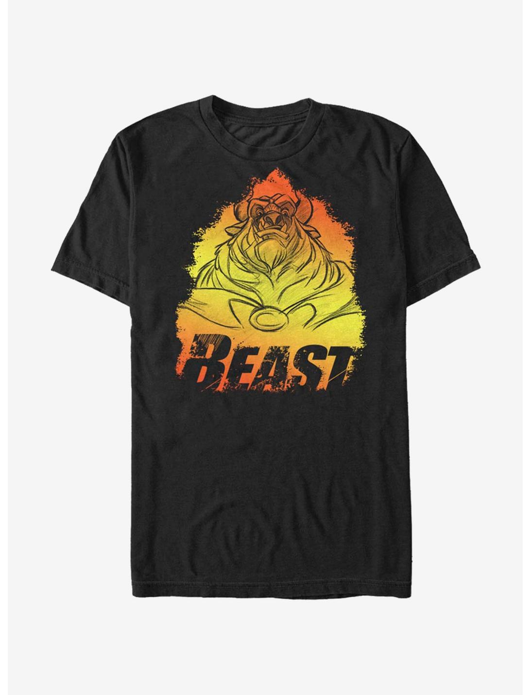 Disney Beauty and The Beast Flame T-Shirt, BLACK, hi-res