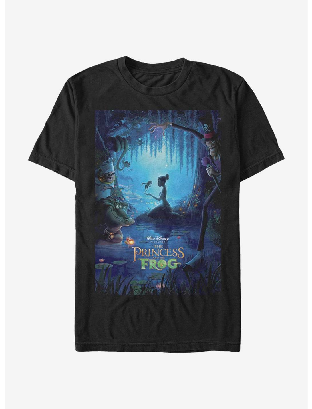 Disney The Princess and The Frog Frog Classic Poster T-Shirt, BLACK, hi-res