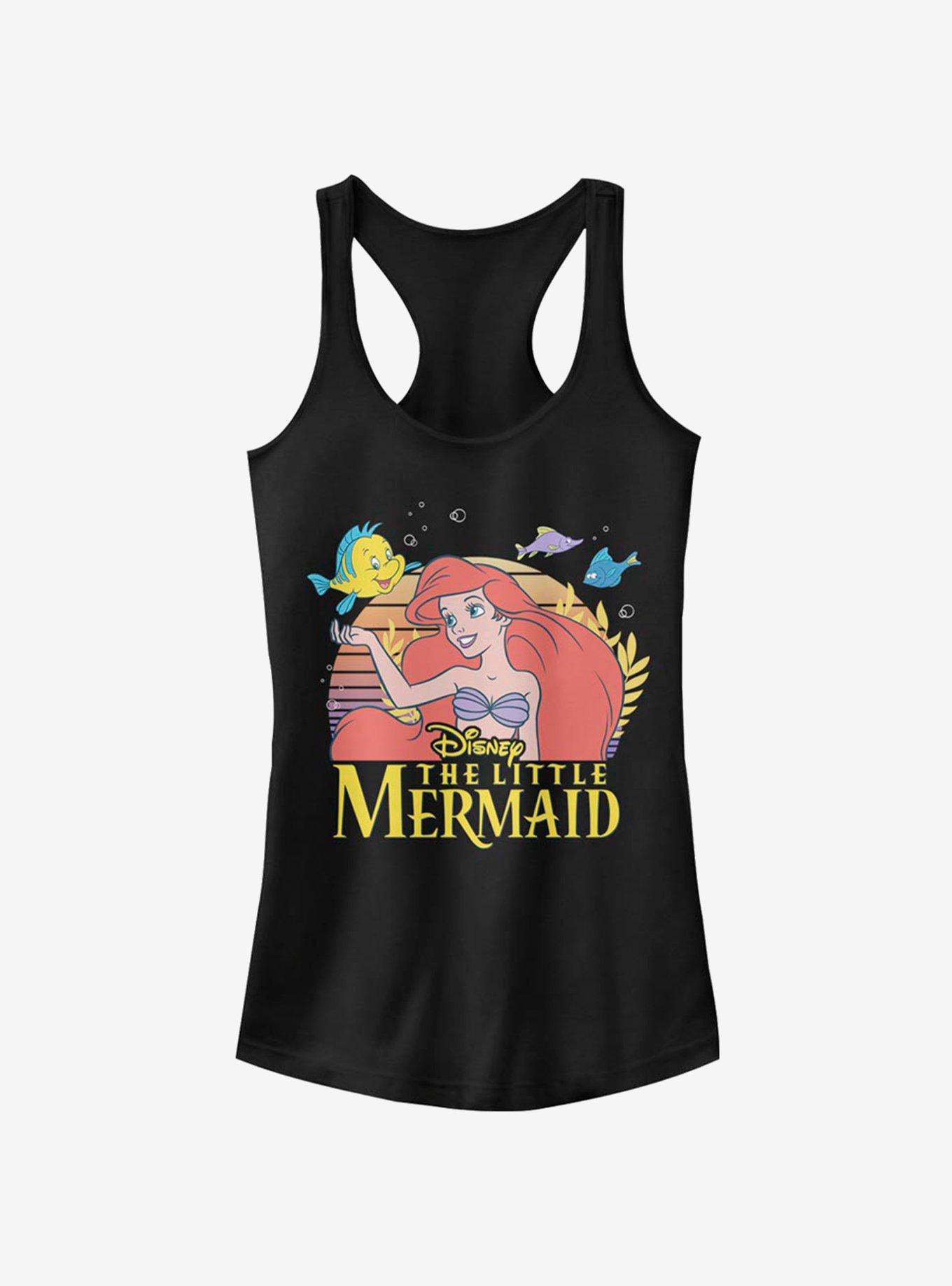 Disney Little Mermaid Title Girls Tank, BLACK, hi-res