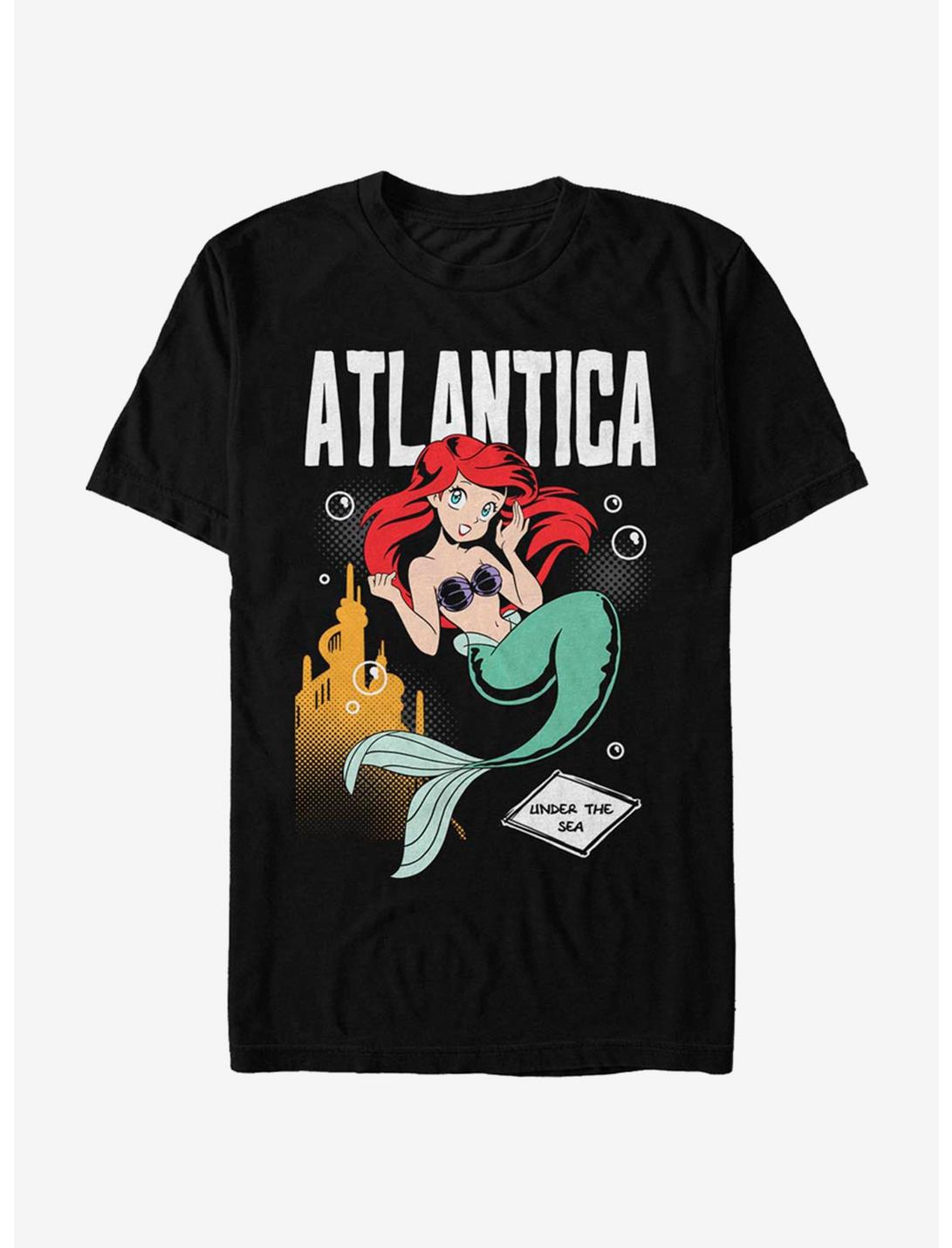 Disney Little Mermaid Anime Ariel T-Shirt, BLACK, hi-res