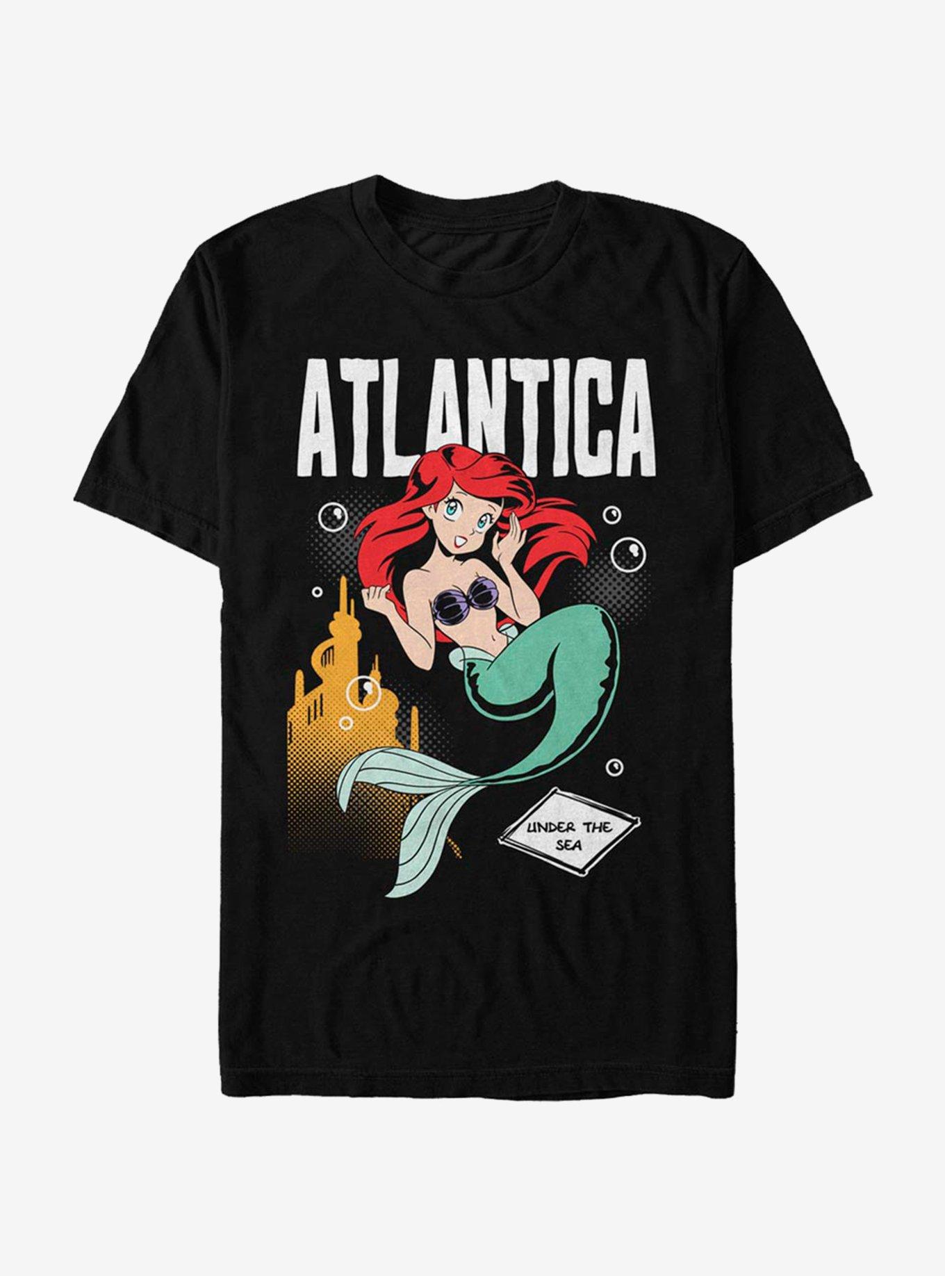 Disney Little Mermaid Anime Ariel T-Shirt - BLACK | Hot Topic