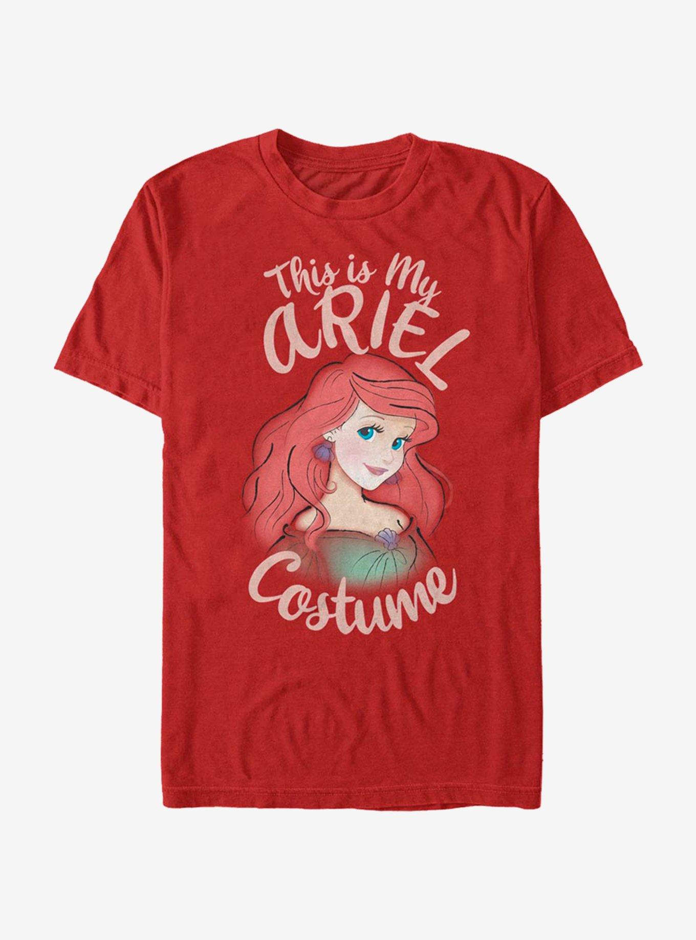 Disney The Little Mermaid Ariel Costume T-Shirt, RED, hi-res