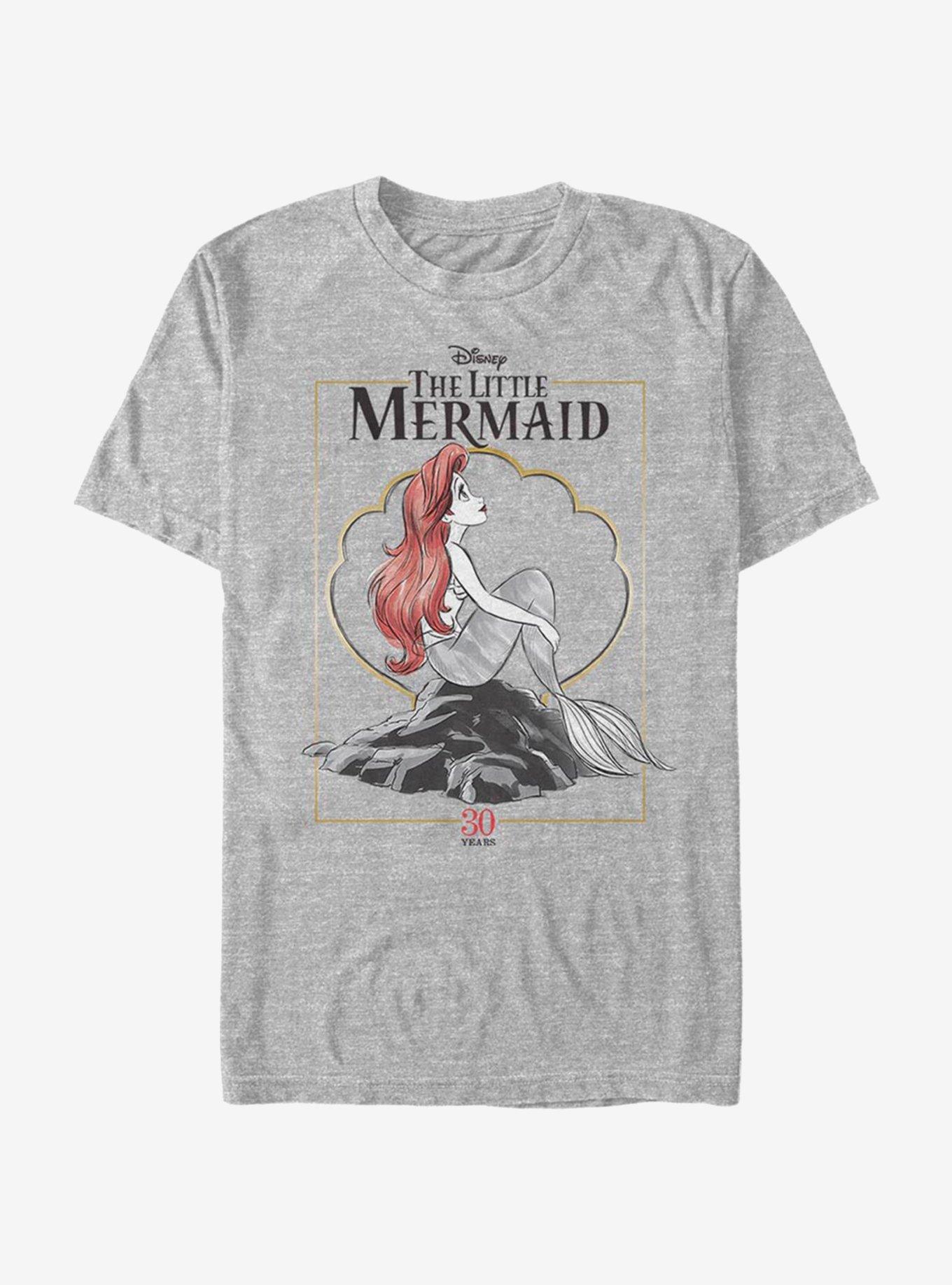 Disney The Little Mermaid Framed Anniversary T-Shirt, ATH HTR, hi-res
