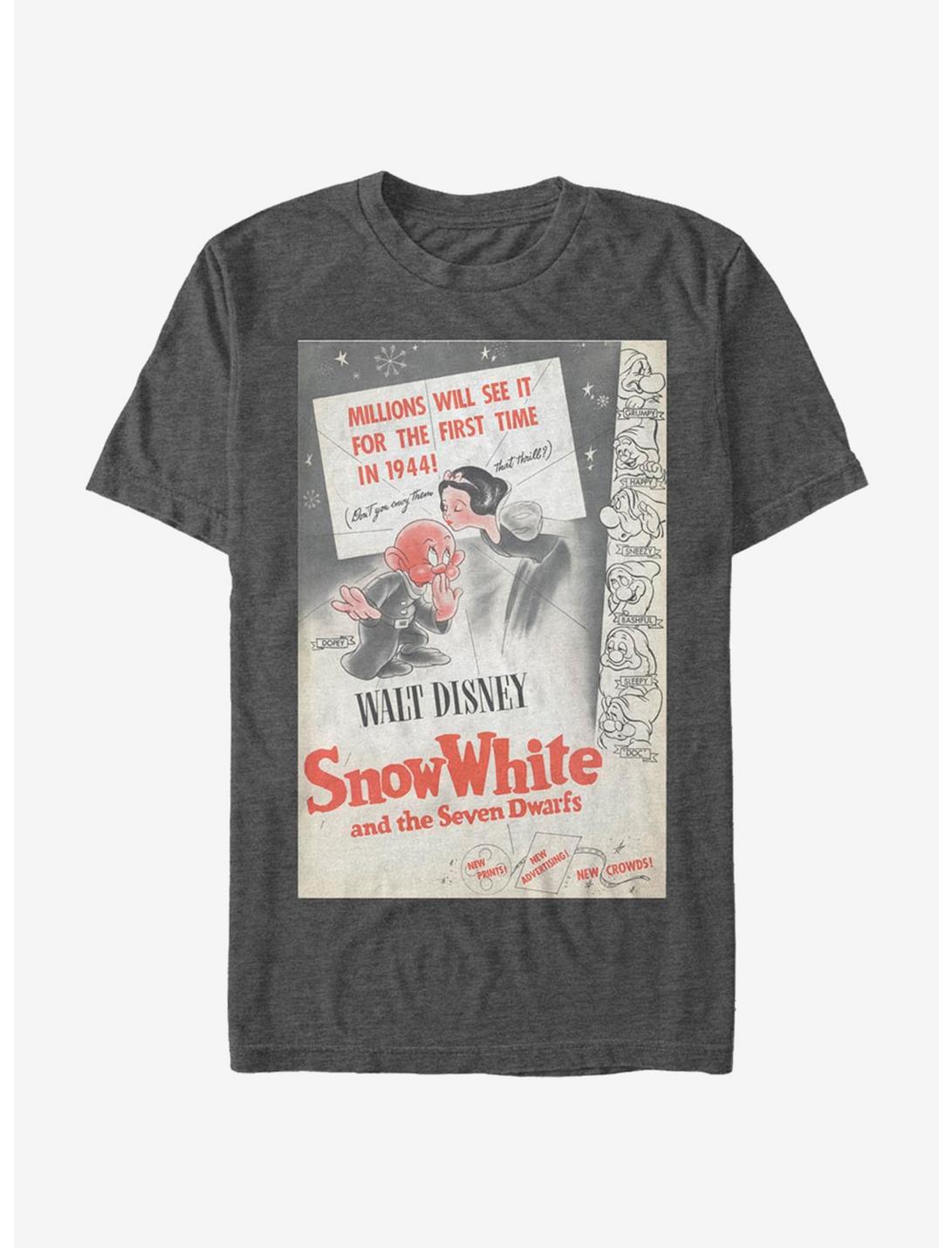 Disney Snow White Red Dopey Poster T-Shirt, CHAR HTR, hi-res
