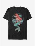 Disney Little Mermaid Moonrise Shipwreck T-Shirt, BLACK, hi-res