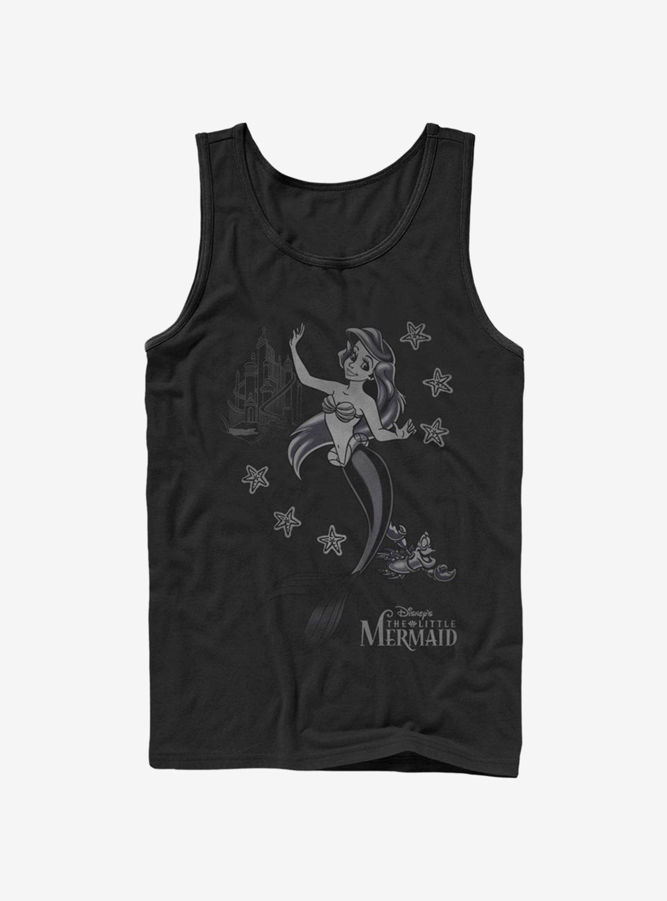 Disney Little Mermaid Ariel Flash Tank, BLACK, hi-res