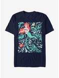 Disney The Little Mermaid Swirly Mermaid T-Shirt, NAVY, hi-res