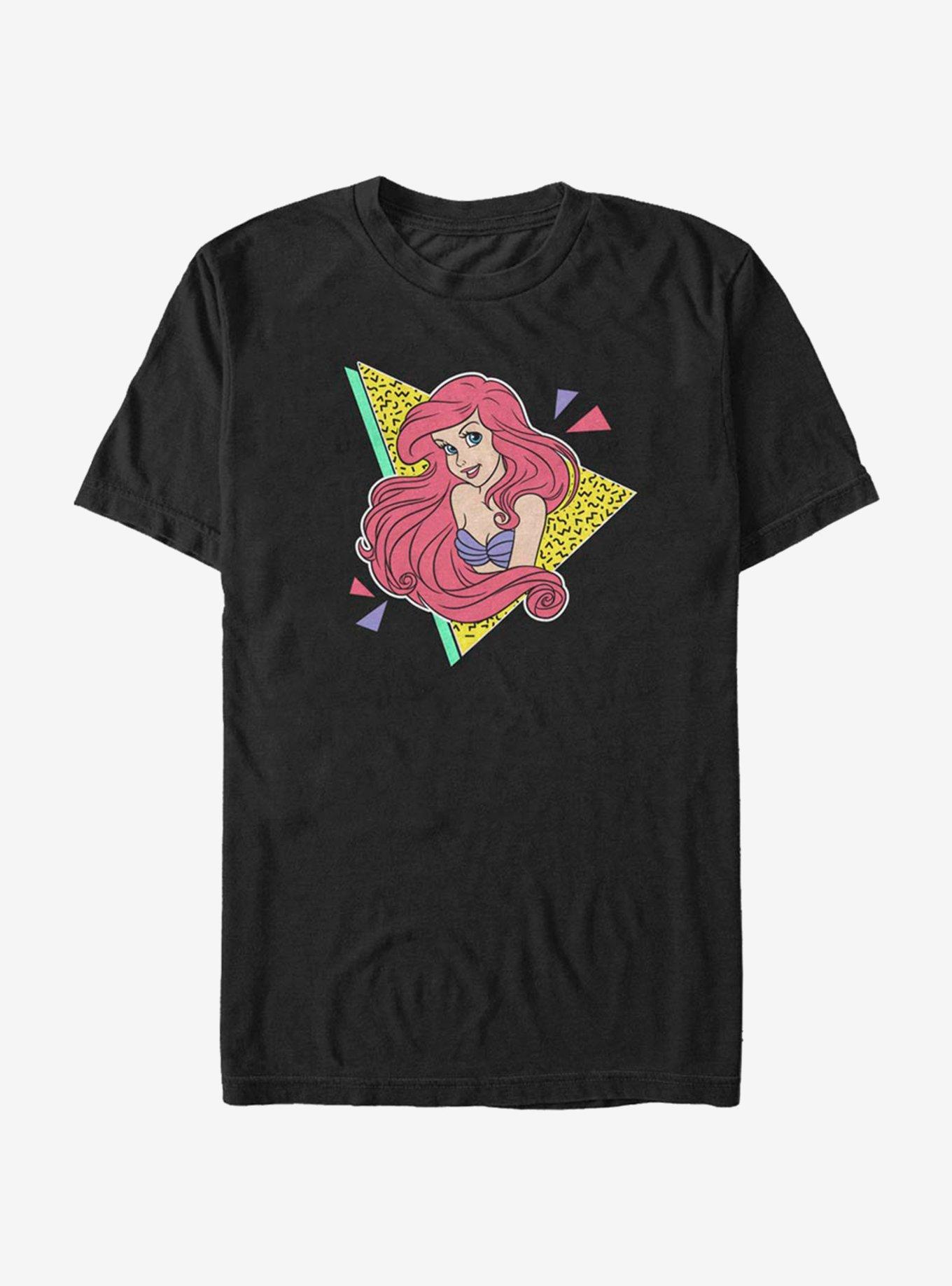 Disney The Little Mermaid 80's Mermaid T-Shirt, BLACK, hi-res