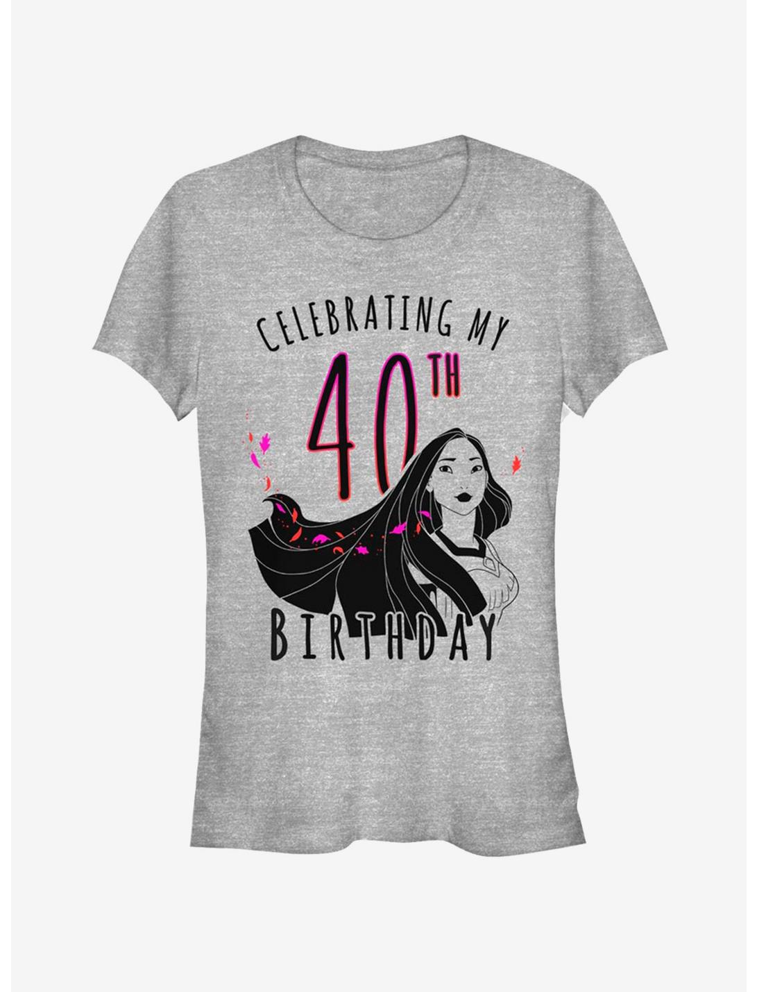 Disney Pocahontas Poca 40th Birthday Girls T-Shirt, ATH HTR, hi-res