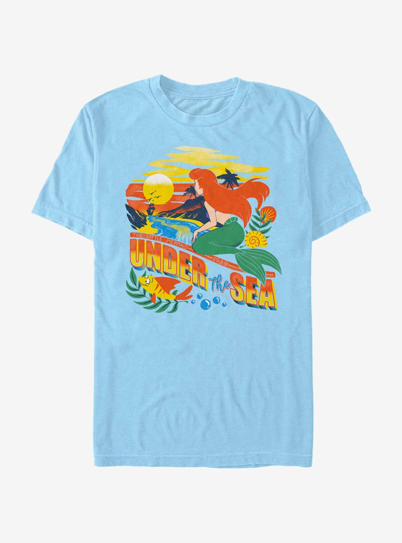 Disney The Little Mermaid Under The Sea T-Shirt, LT BLUE, hi-res