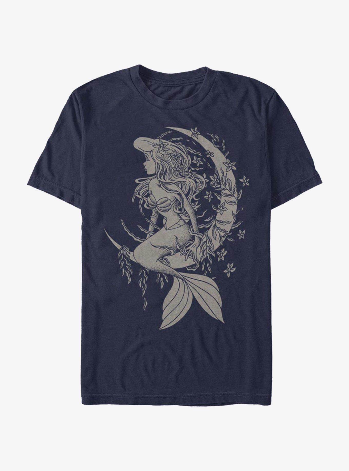 Disney Little Mermaid In A Different Space T-Shirt, NAVY, hi-res