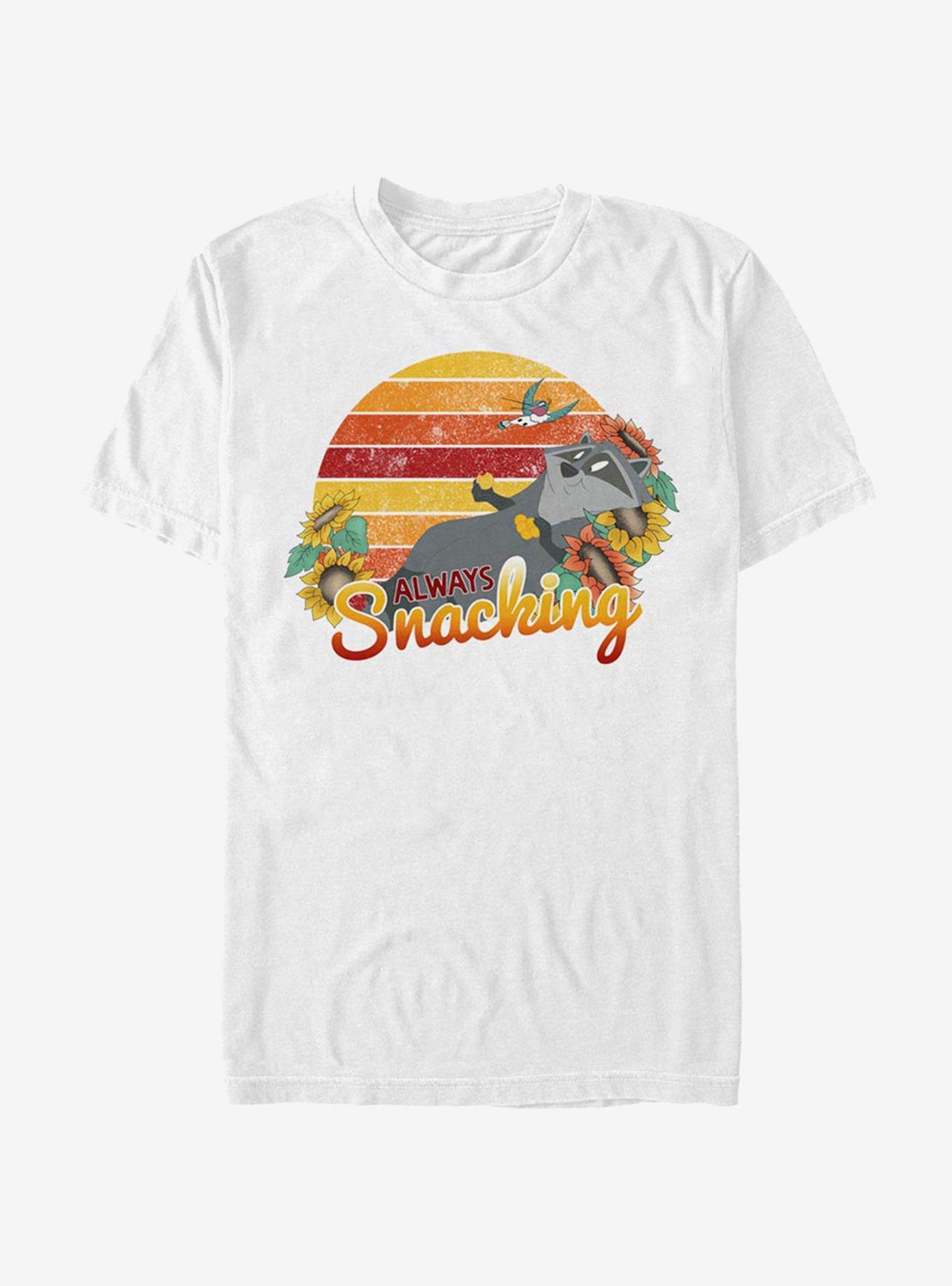 Disney Pocahontas Meeko Snacks T-Shirt, WHITE, hi-res