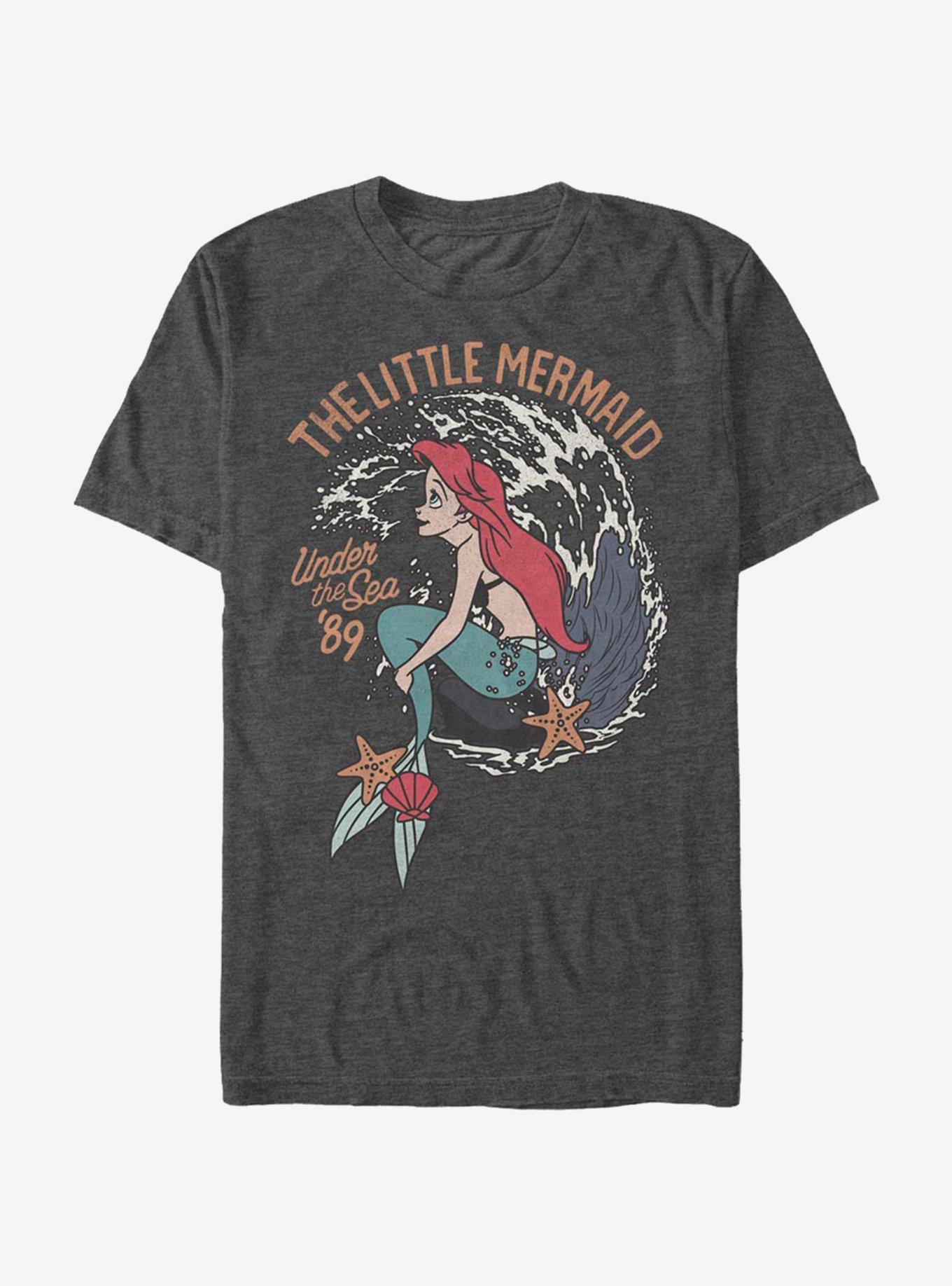 Disney The Little Mermaid Vintage T-Shirt, CHAR HTR, hi-res