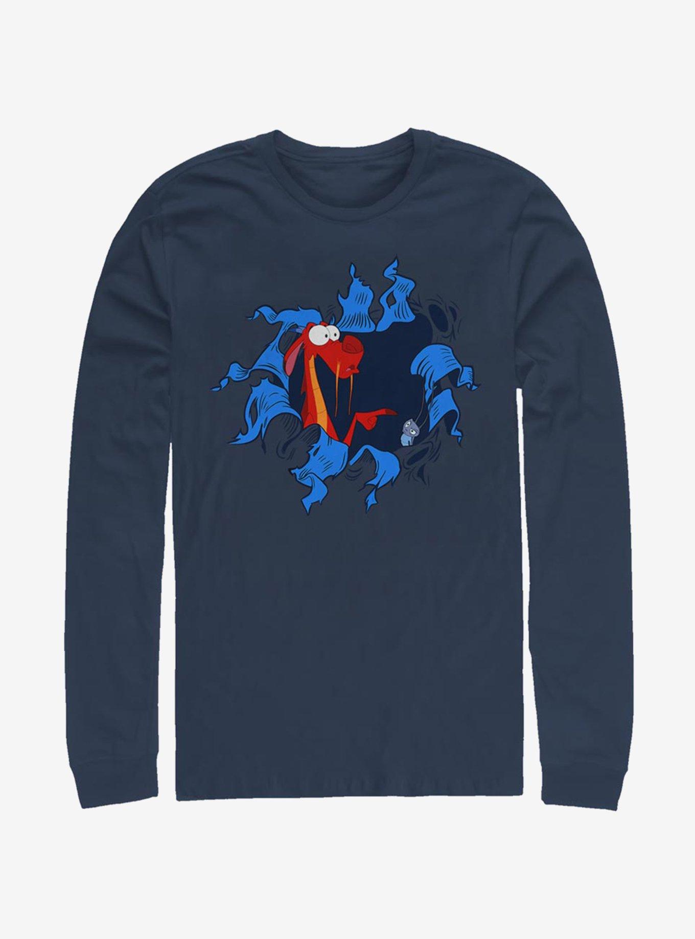 Disney Mulan Oh Mushu Long-Sleeve T-Shirt - BLUE | Hot Topic