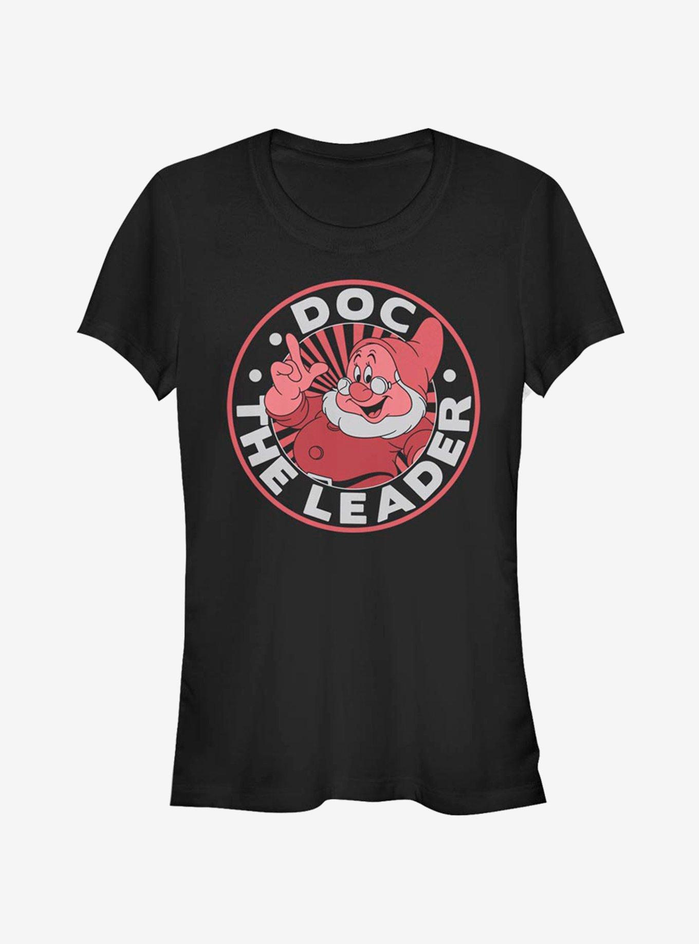 Disney Snow White About Doc Round Girls T-Shirt, BLACK, hi-res