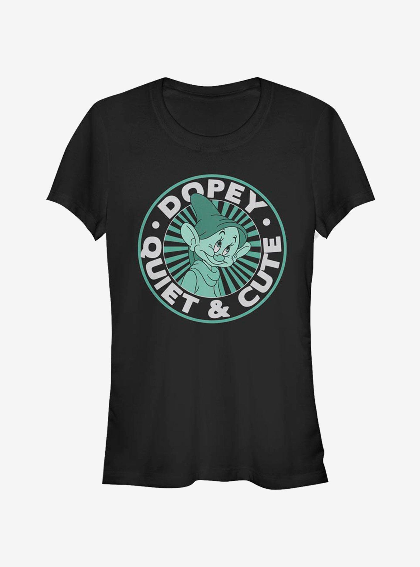 Disney Snow White About Dopey Round Girls T-Shirt, BLACK, hi-res