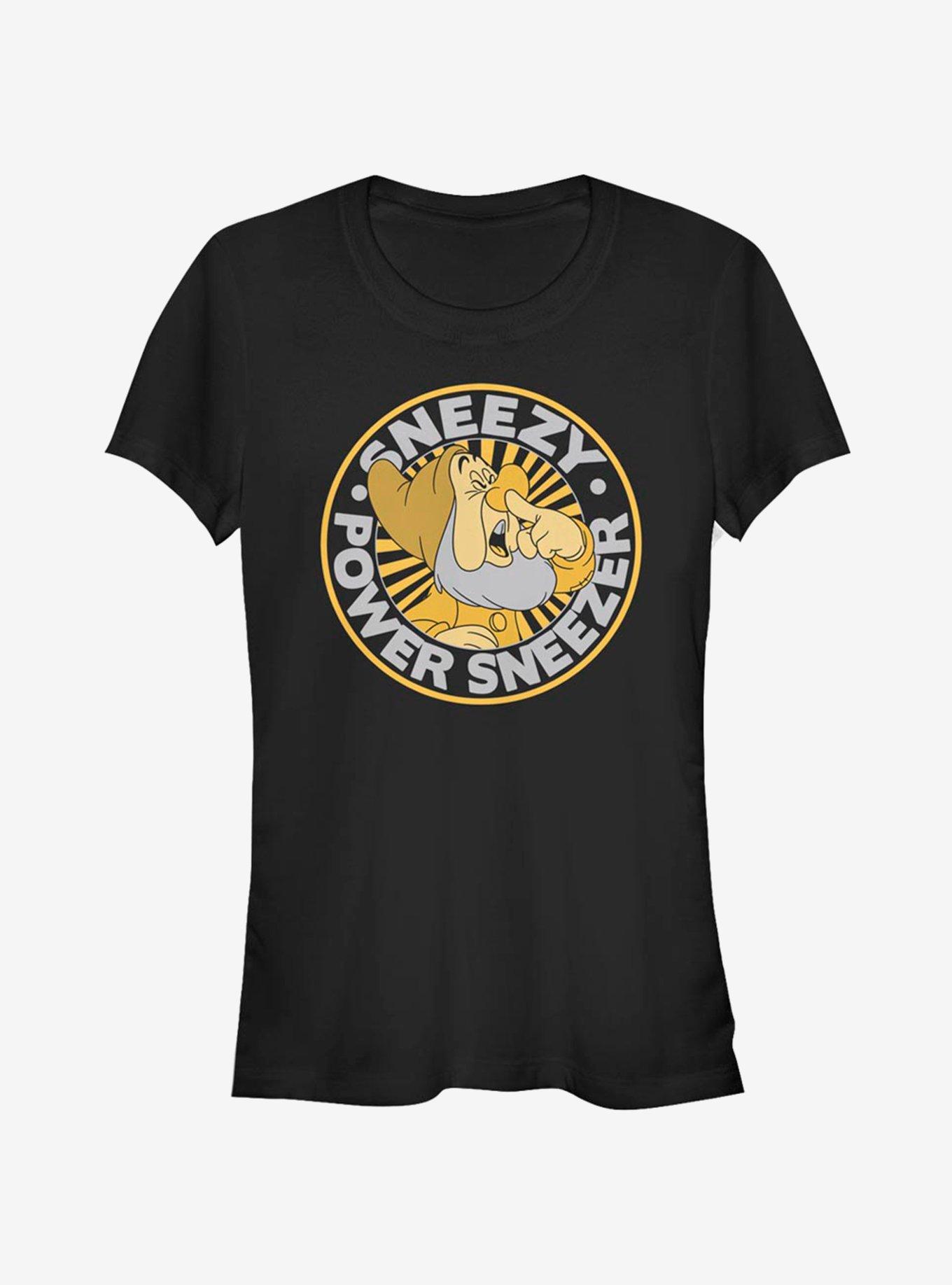 Disney Snow White About Sneezy Round Girls T-Shirt, , hi-res