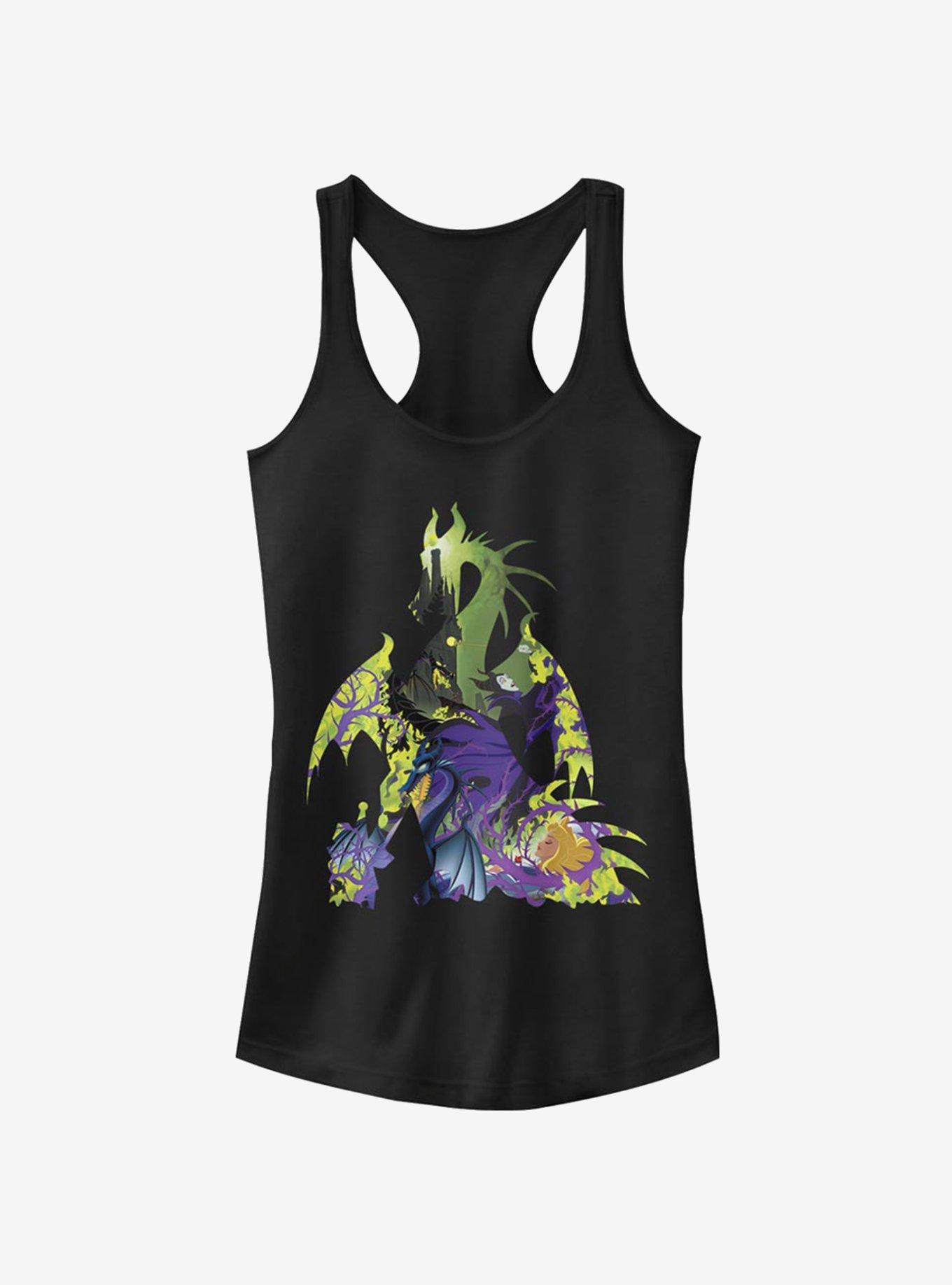 Disney Sleeping Beauty Dragon Form Girls Tank, BLACK, hi-res