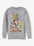 Disney Snow White Squad Dwarf Stack Sweatshirt, ATH HTR, hi-res