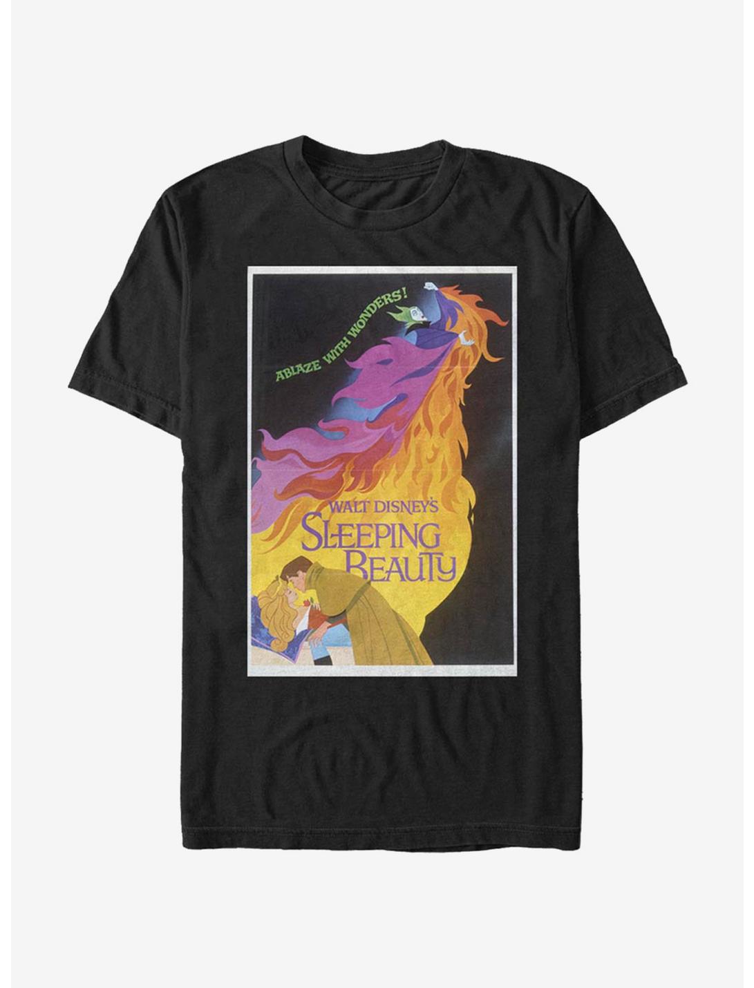 Disney Sleeping Beauty Dark Sleeping Beauty Poster T-Shirt, BLACK, hi-res