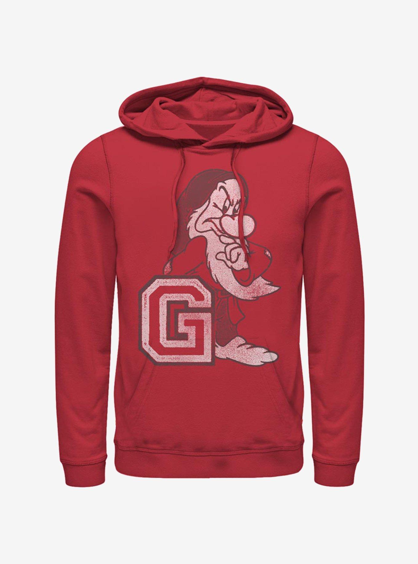 Disney Snow White Grumpy Hoodie, RED, hi-res