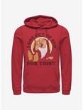 Disney Snow White Outa Bed Hoodie, RED, hi-res