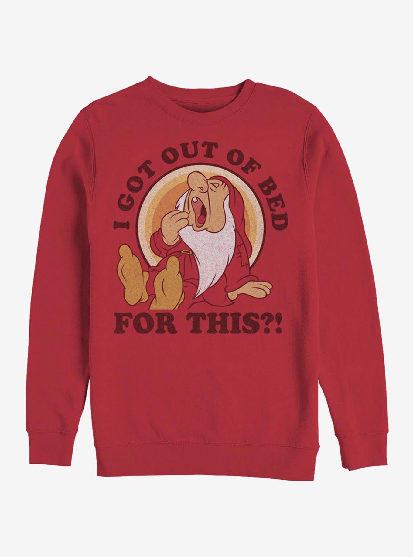 Disney Snow White Outa Bed Sweatshirt, RED, hi-res