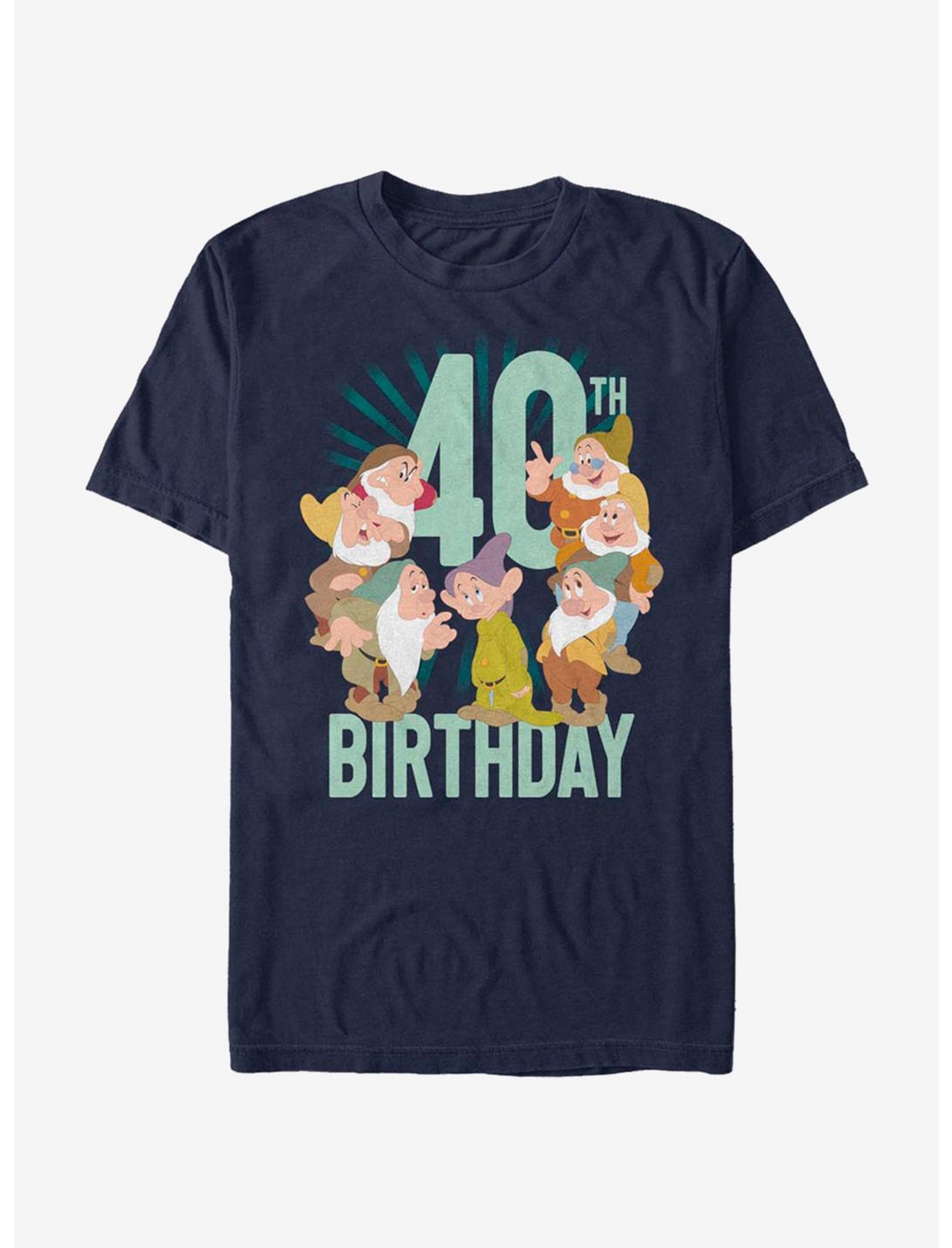 Disney Snow White Dwarves Forty B-Day T-Shirt, NAVY, hi-res