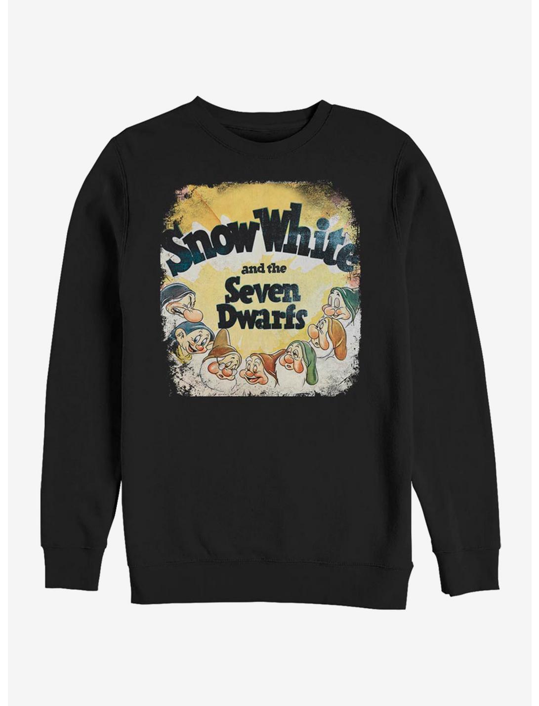 Disney Snow White Vintage Dwarfs Sweatshirt, BLACK, hi-res