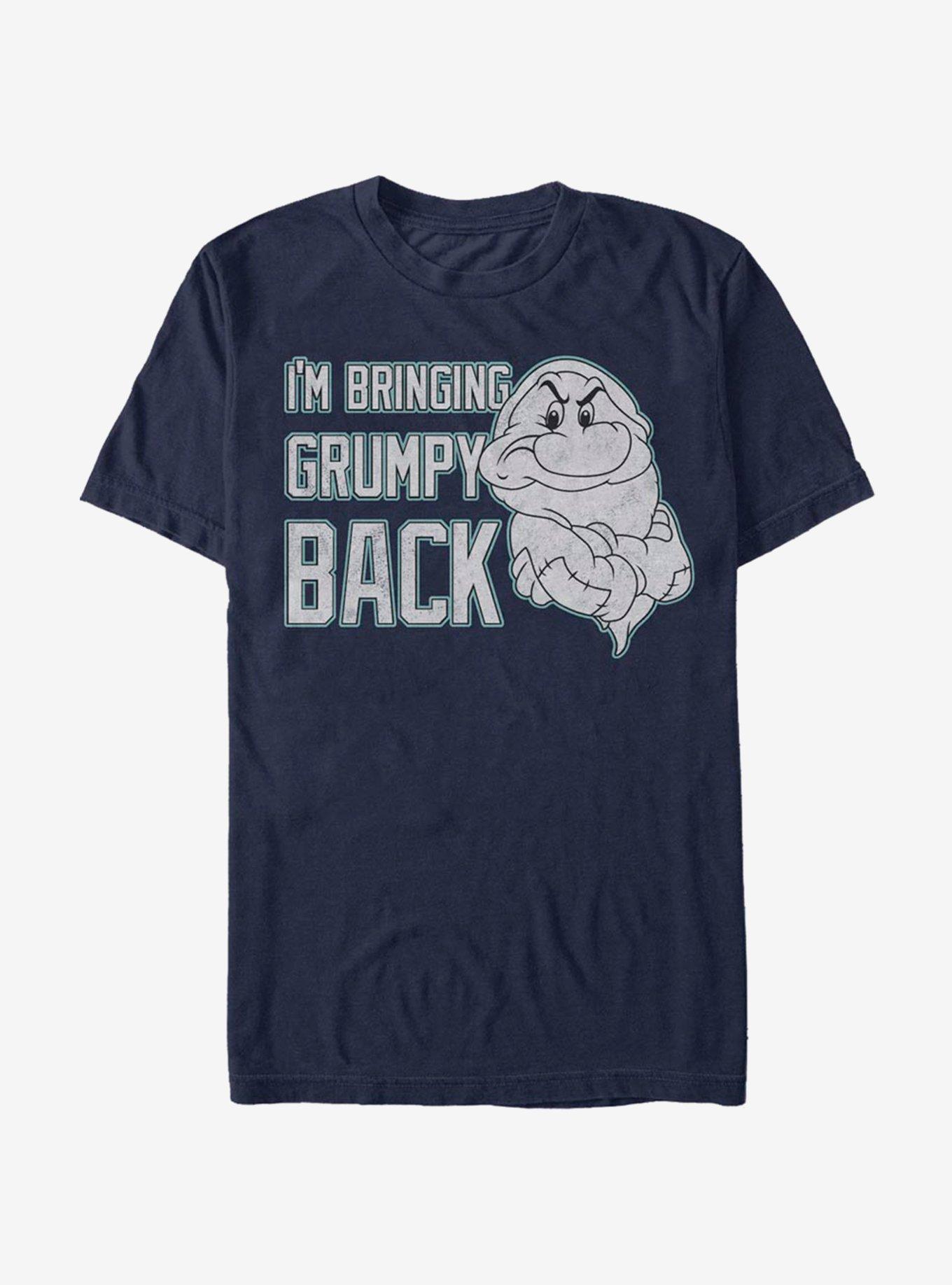 Disney Snow White Grumpy Back T-Shirt, NAVY, hi-res