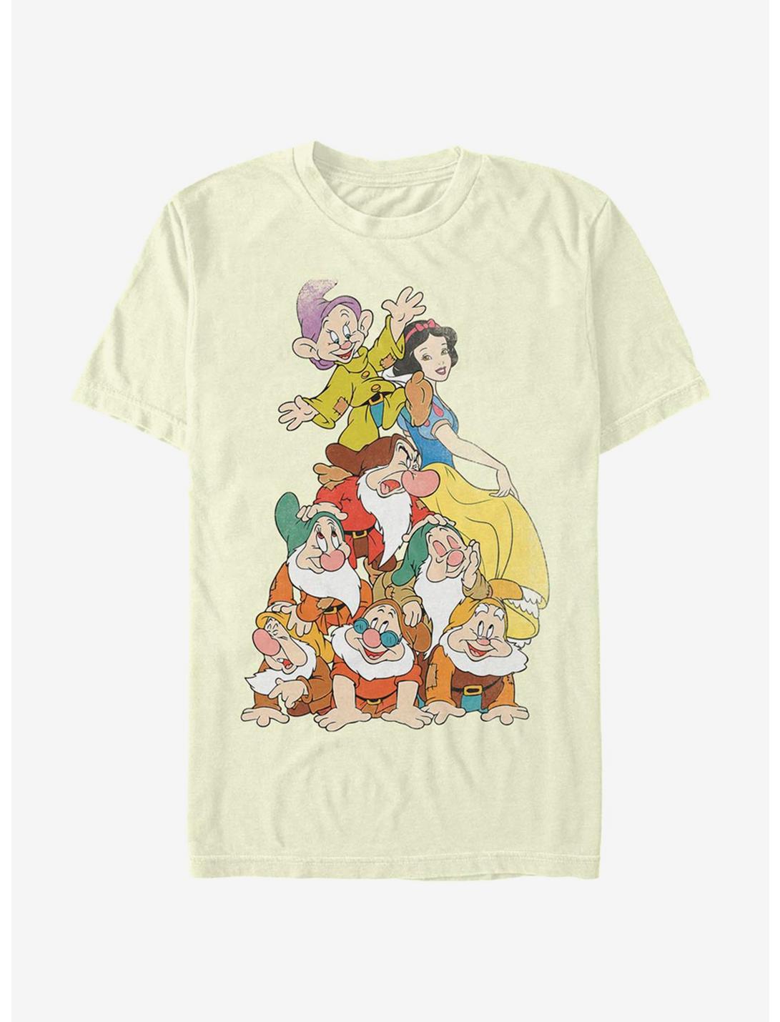 Disney Snow White Squad Dwarf Stack T-Shirt, NATURAL, hi-res