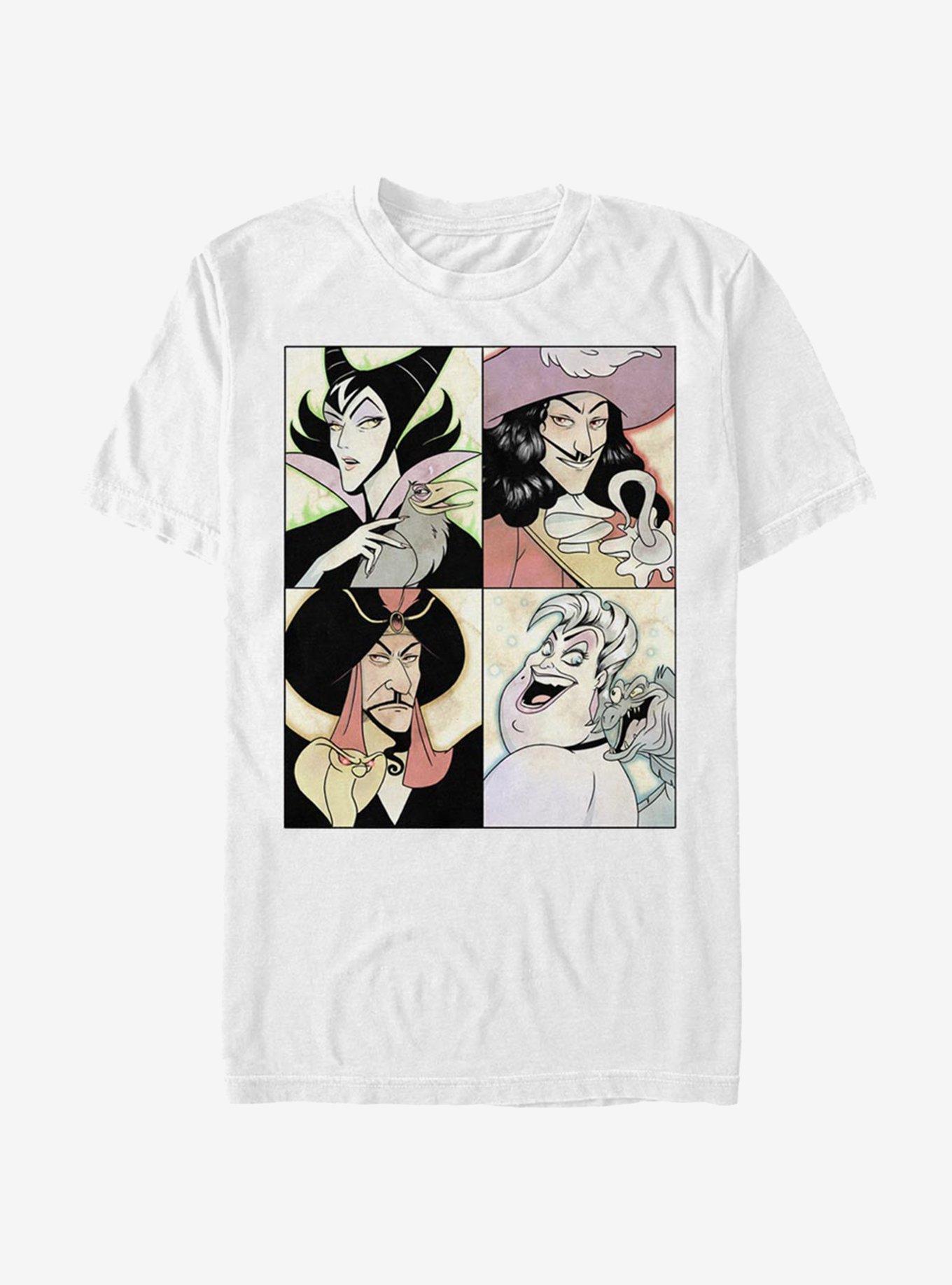 Disney Villains Anime Villians T-Shirt, WHITE, hi-res